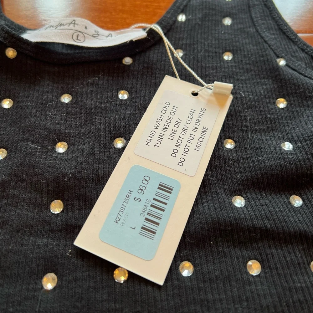 Lf Emma & Sam Rhinestone Tank Top NWT - Picture 3 of 3